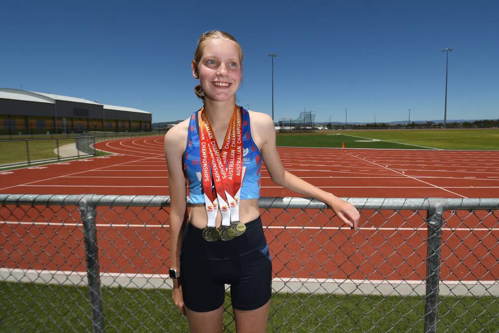 Abbie Peet added another three gold medals to her bulging collection at the All Schools nationals. Picture by Gareth Gardner 131222GGB
