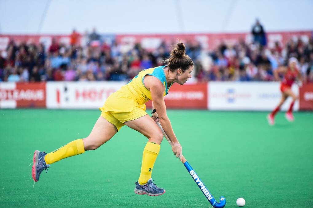 Tokyo bound: As she continues her Hockeyroos comeback Kate Jenner will get a first hand look at the facility to be used in next year's Olympics. Photo: Getty Images