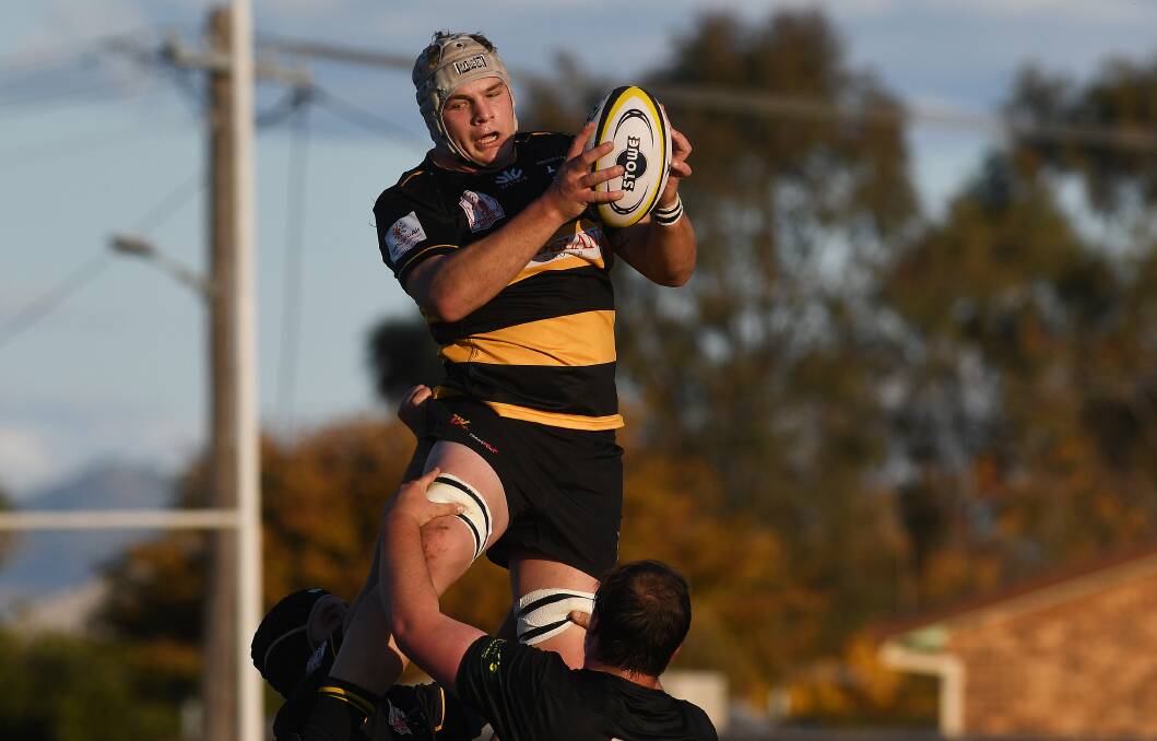 Pirates second rower Mitch Mack is one around nine players returning from last year's victorious Richardson Shield side for this weekend's Caldwell Cup tilt. Picture by Gareth Gardner
