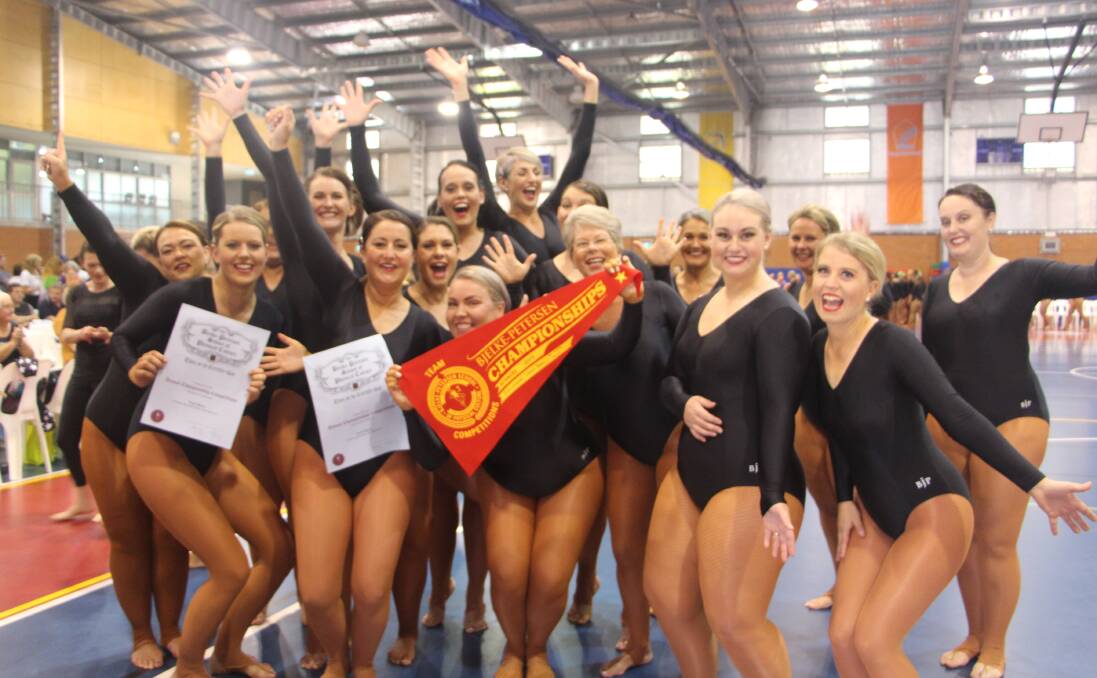The novice intermediate ladies team finished fifth at the zone championships.