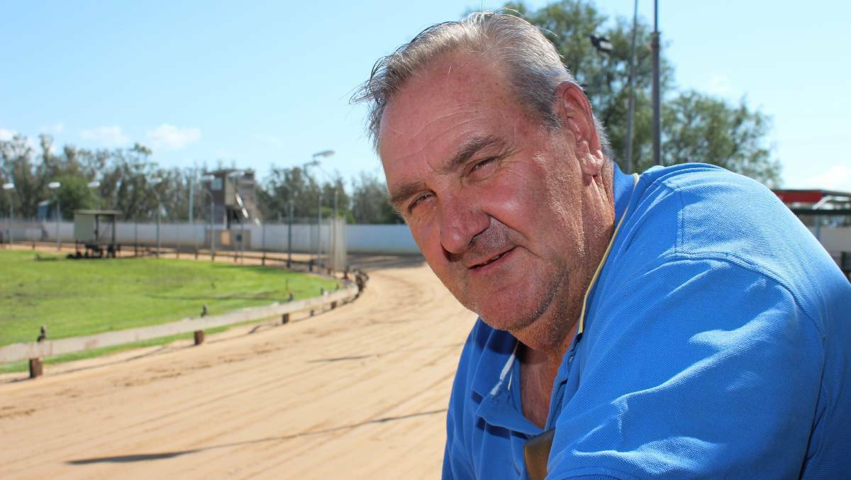 Fortunate: Gunnedah Greyhound Racing Club president Geoff Rose says as an industry they are "pretty lucky" to still be able to operate as other sports face shut downs as a result of the coronavirus crisis. The Gunnedah track is one of 10 to remain open under new measures announced by Greyhound Racing NSW on Monday.