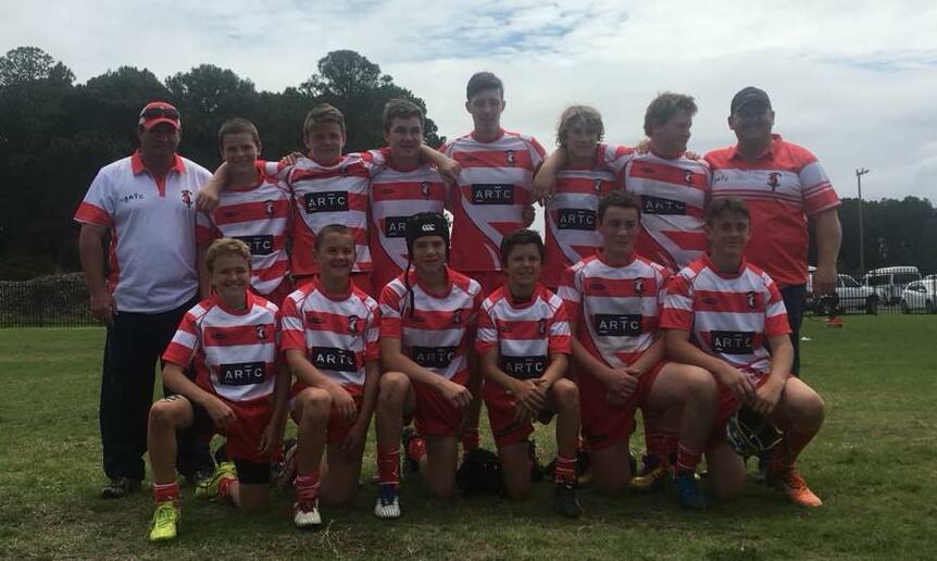 The under-13 boys Red defeated Illawarra to finish third.
