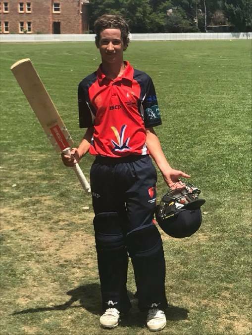 Top knock: Jack Hamilton finished off his Bradman Cup campaign with 50.