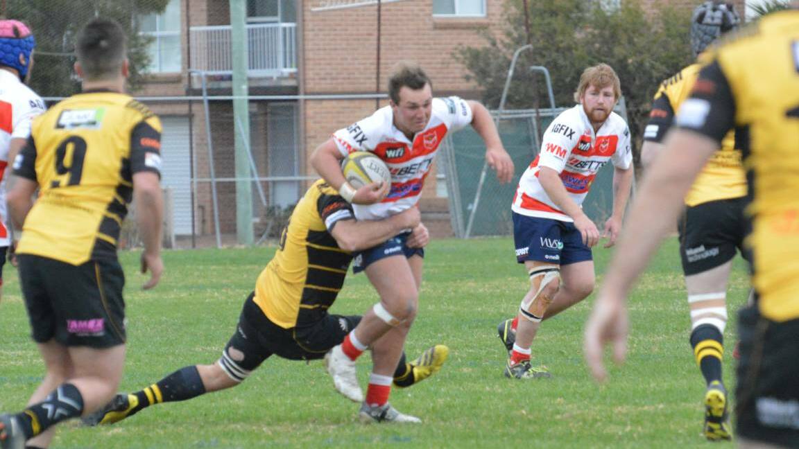 Double delight: Thor Crombie was the only mutliple try-scorer for Walcha in their 11-try 42-point second round win over Inverell on Saturday.