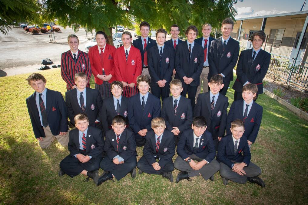 Calrossy has this year had its biggest number of players selected in the various Central North junior sides. Back (L-R) Phebe McNamara, Molly Cullen, Pia Wilson, Joshua Evans, Toby Ireland, William Doyle, Angus Tydd, Archie Barnett, Hayden Evans, William Stone; Middle (L-R) Jack Kelly, Alex Stone, Henry Turner, Ned Thompson, Elliot Quinn, Angus Davidson, Zaiden Kelly; Front (L-R) Thomas Stone, Archer Hunt, Eddie Craig, Mathew Christakas, Cameron Moore. Absent - Jamie Grant, Cooper Hall, Isabelle Chappel, Emily Staughton. Picture by Peter Hardin