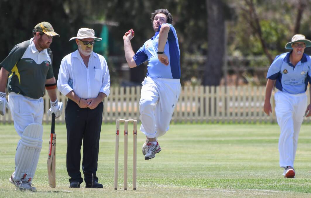 Allround effort: Ben Irwin contributed with bat and ball for Court House. Photo: Peter Hardin
