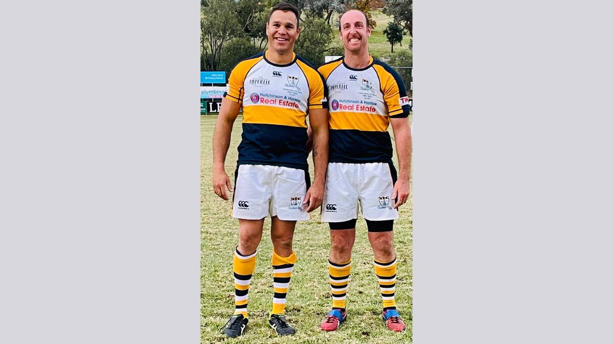 Milestone men: John Roberts and Brodie Rigby's 100th first grade game for Armidale was one to savour.