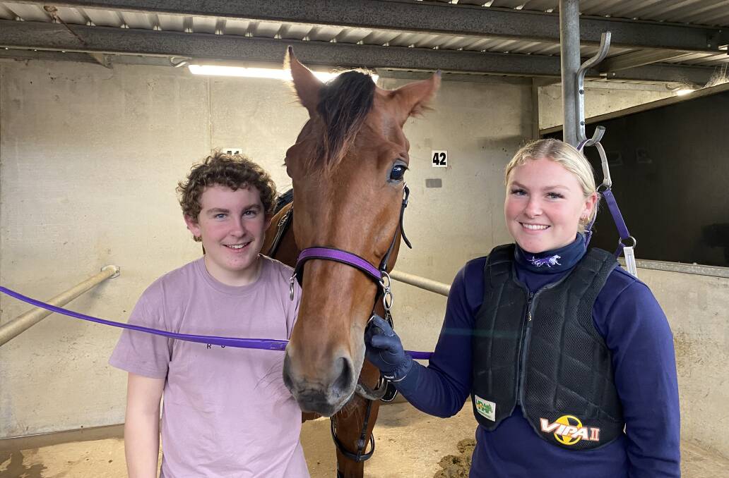 Coney siblings Jye and Jemma will both drive one of their dad's horses in Friday night's Local Final. Picture by Julie Maughan.