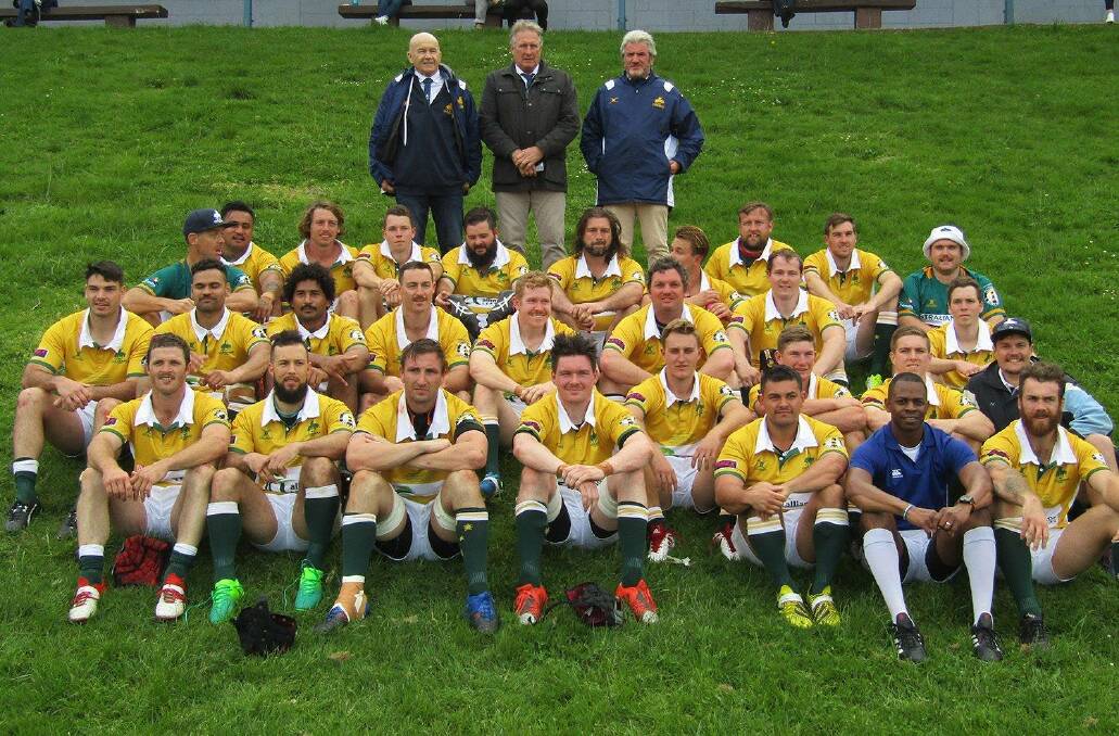 The squad. Photo: Australian Stockman Rugby Facebook.