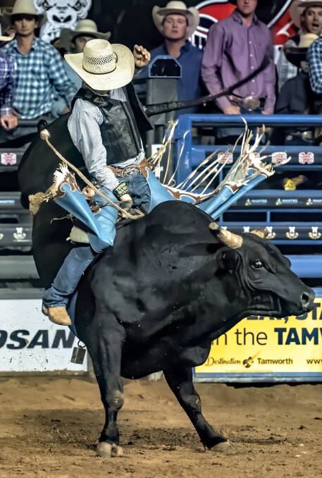 Man to beat: Kelsey Pavlou heads into Saturday night's Xtreme Bulls Australia tour final in the No.1 spot. Photo: BootFace Photography