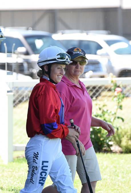 Exciting: Bolwell heads out for her first race ride with trainer Sue Grills back in 2015. Photo: Gareth Gardner 121215GGD004