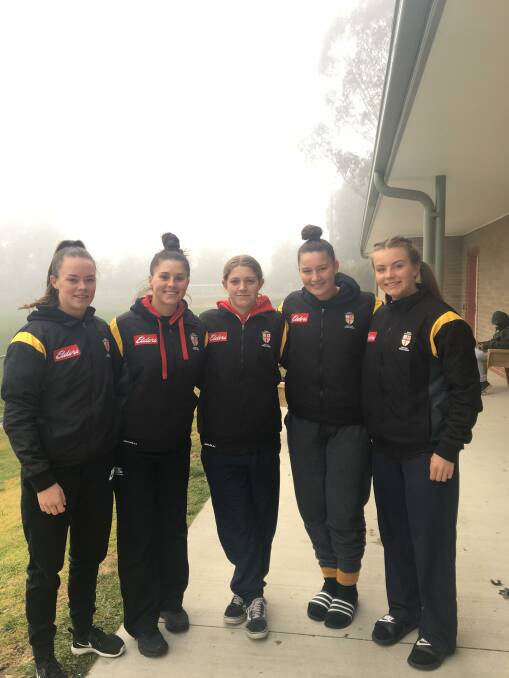 Central North quintet Phoebe McLoughlin, Miah O'Sullivan, April Smith, Amy Raphael, and Charlotte Maslen will feature for the Cockatoos under-17s girls against City on Sunday.