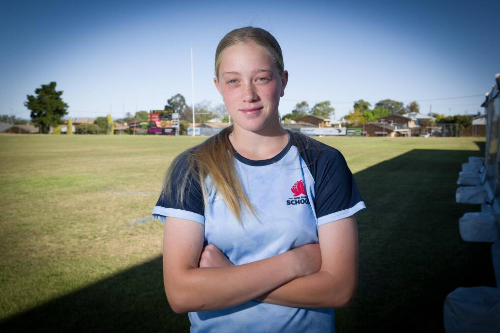 Emily Dietrich is a promising young rugby union and league talent. Picture by Peter Hardin
