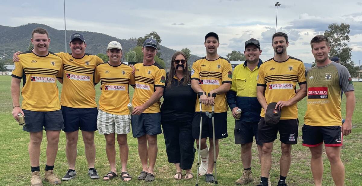 Gavin with some of the club's fellow Movember participants.
