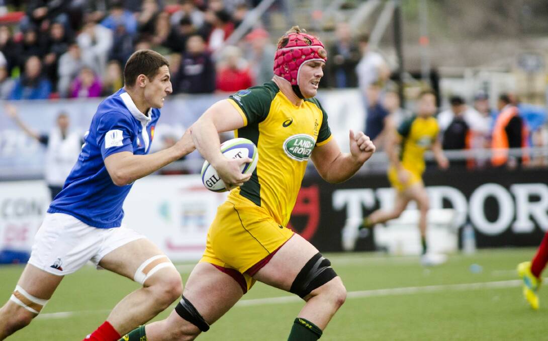 Destined for big things: Harry Wilson was again immense for the Junior Wallabies in Sunday's world under-2os championship final against France, the silverware unfortunately just eluding the Aussies. Photo: Supplied