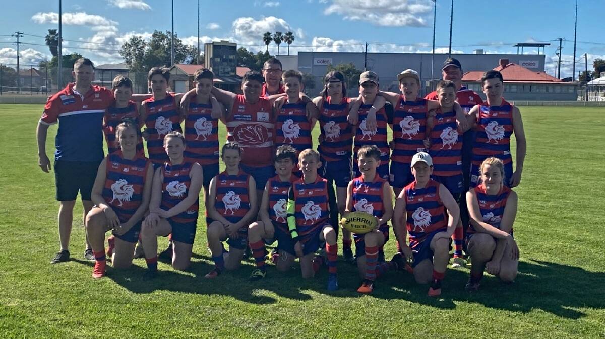 Champion performance: The Roosters under-14s dominated from the outset of Saturday's grand final.