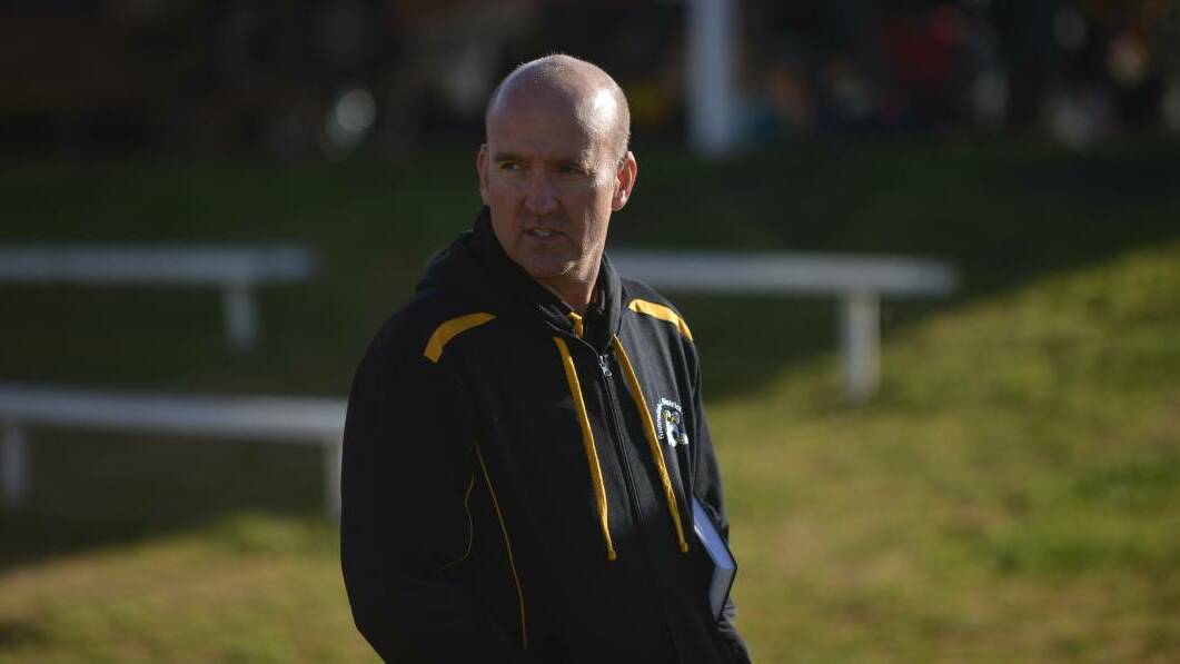 Well-deserved: Gunnedah FC coach Andy Cygan thought his side played well against Quirindi on Saturday. Photo: Mark Bode