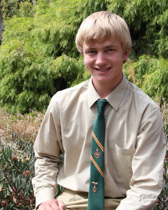 Farrer's Jack Marshall is off to Malaysia this week. Picture Farrer Memorial Agricultural High School Facebook.