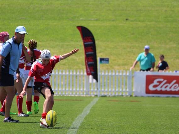 Tomi Gavin in action for the Central North under 13 girls recently