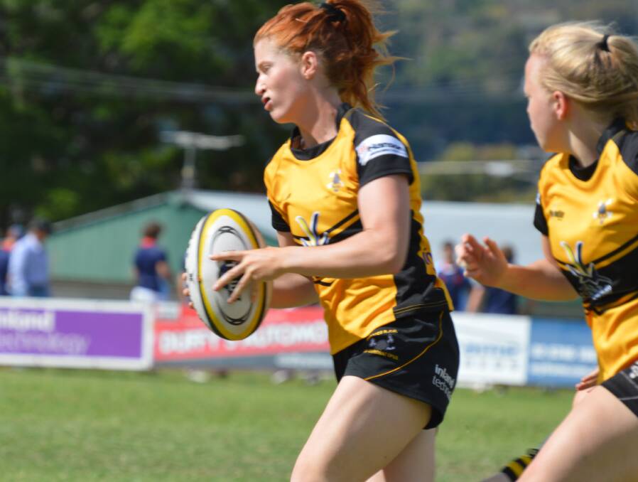 Pace to burn: Sophie Barr was electric outwide for Pirates scoring five tries across the two games.