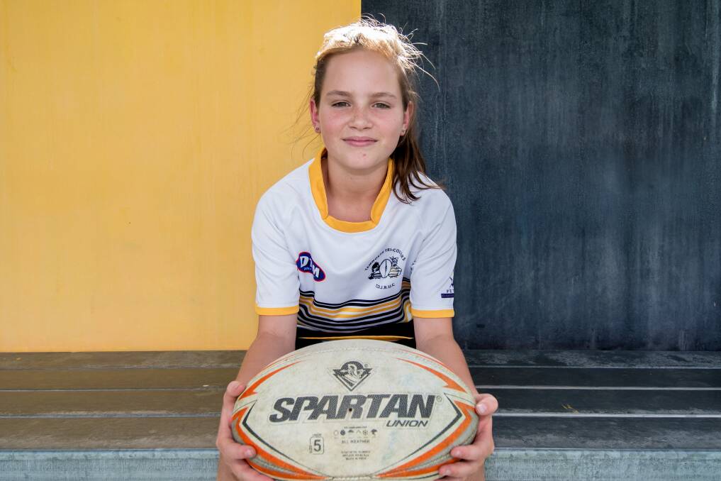 Fantastic opportunity: Tomi Gavin's rugby journey will be taking her to Singapore next month after being invited to tour with the Cavaliers Rugby Academy. Photo: Peter Hardin