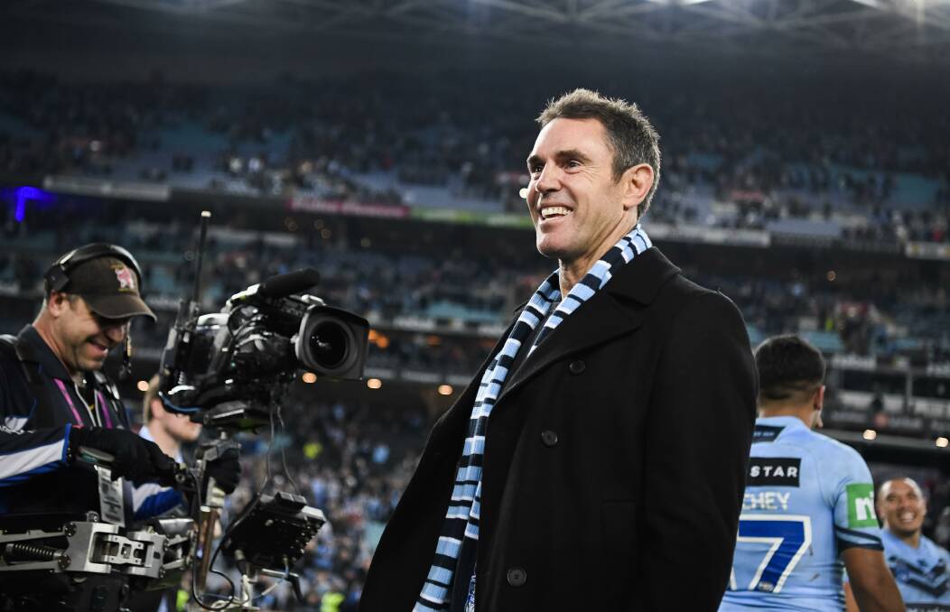 Fond memories: Ahead of this weekend's camp in Armidale, NSW State of Origin coach Brad Fittler has reflected on a clinic he attended in Armidale. Photo: Nathan Hopkins/NRL Photos
