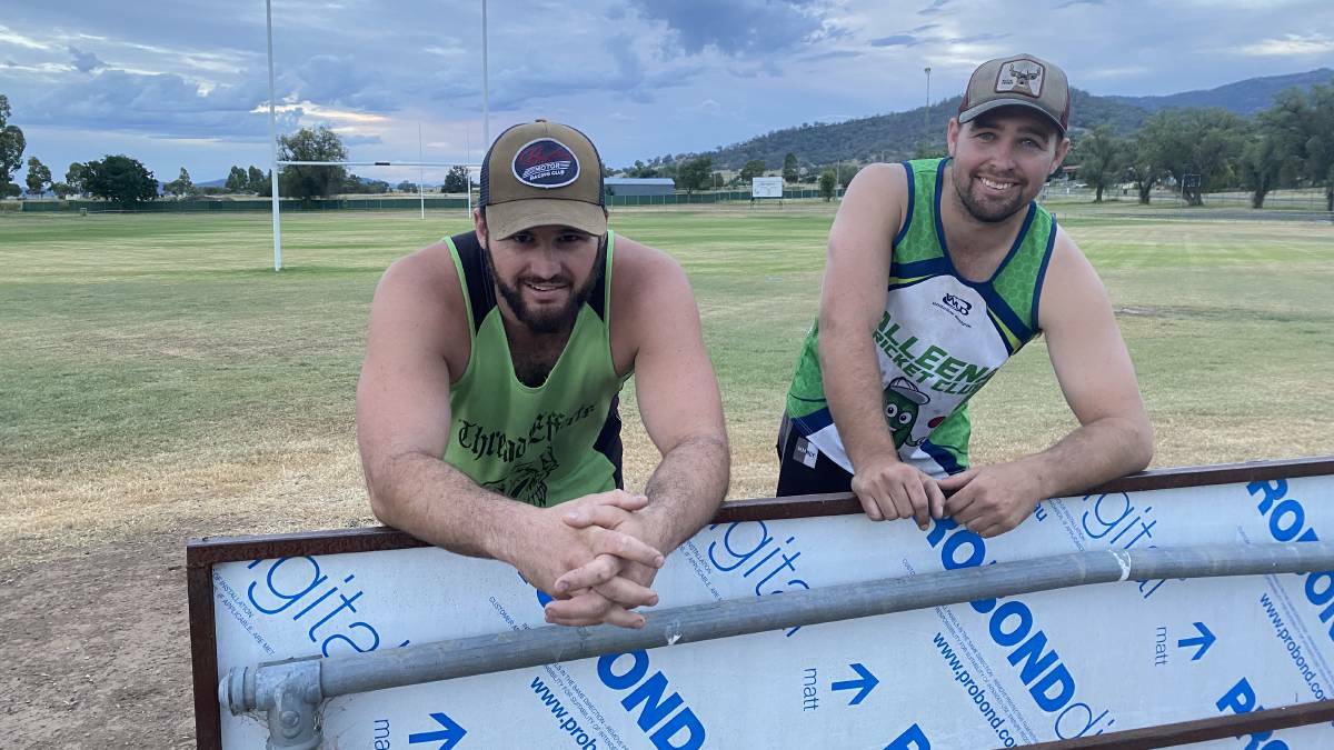 Something to build on: New Werris Creek coaches Tom Brown and Cody Tickle were happy with what they saw from their charges against Dungowan on Saturday. 