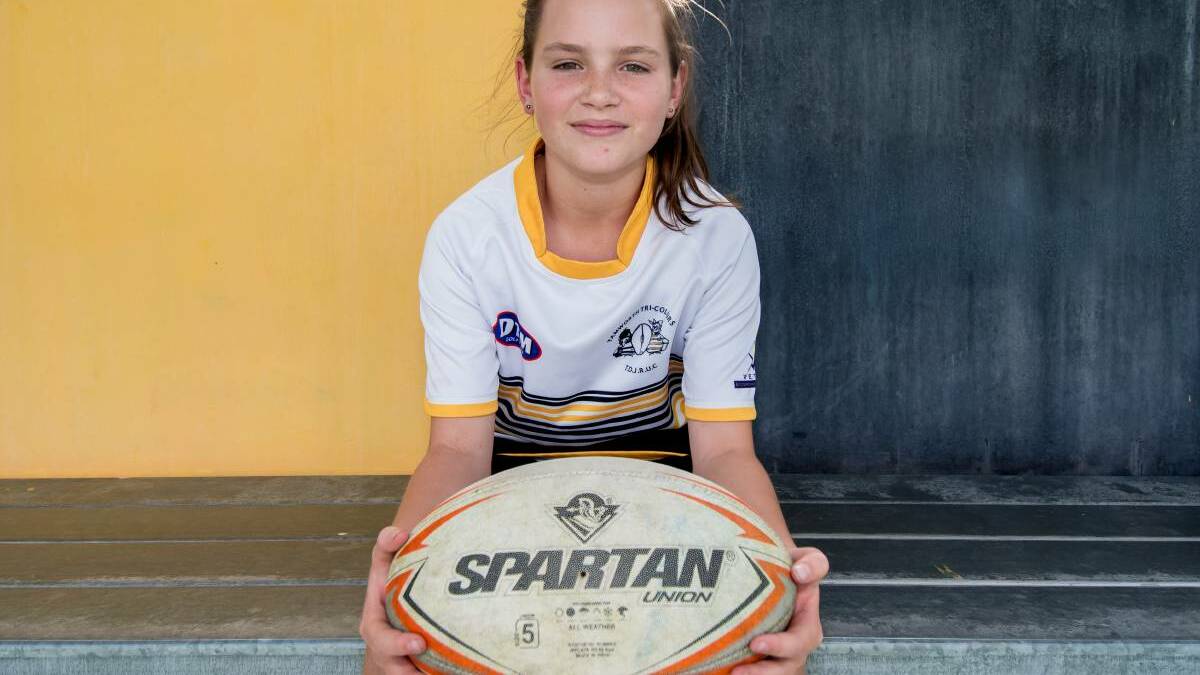 When she was 11, Gavin was invited to tour Singapore with the Cavaliers Rugby Academy. Photo: Peter Hardin