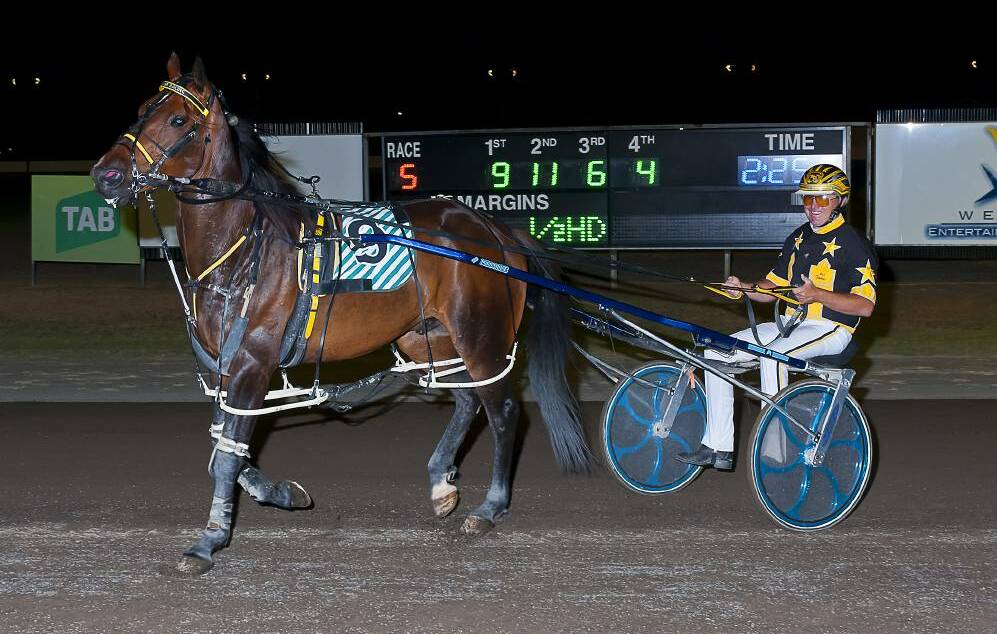 Mitch Faulkner was happy with Onedin Highlander's run at Menangle on Tuesday. Photo: PeterMac Photography