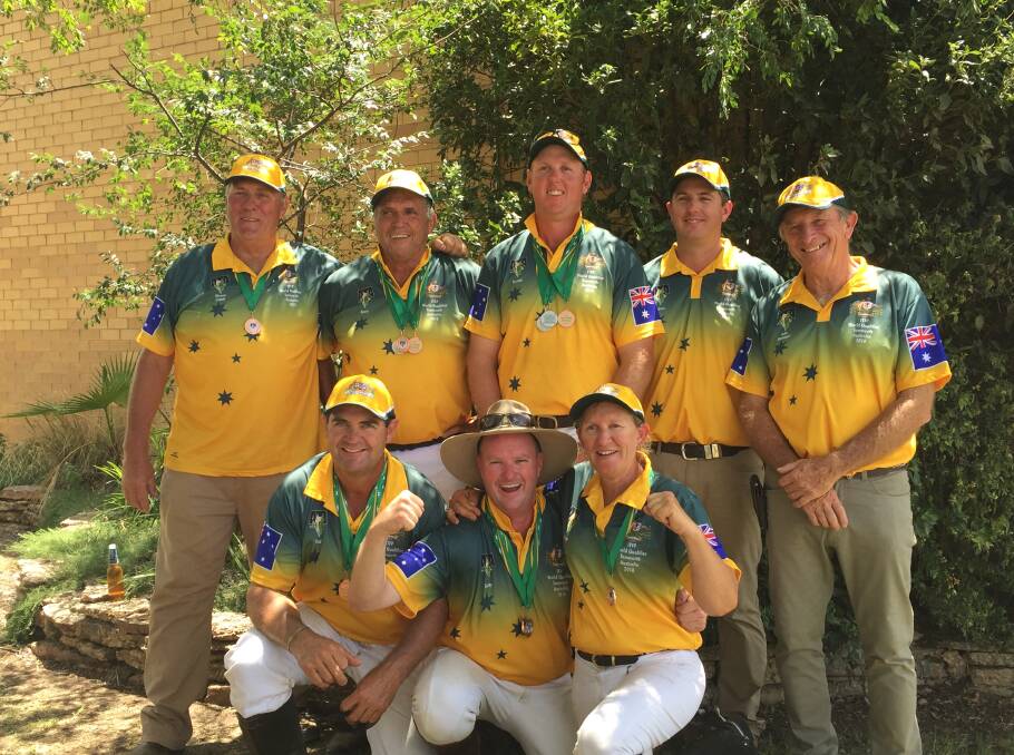 We did it: The Australian team celebrate their bronze medal.