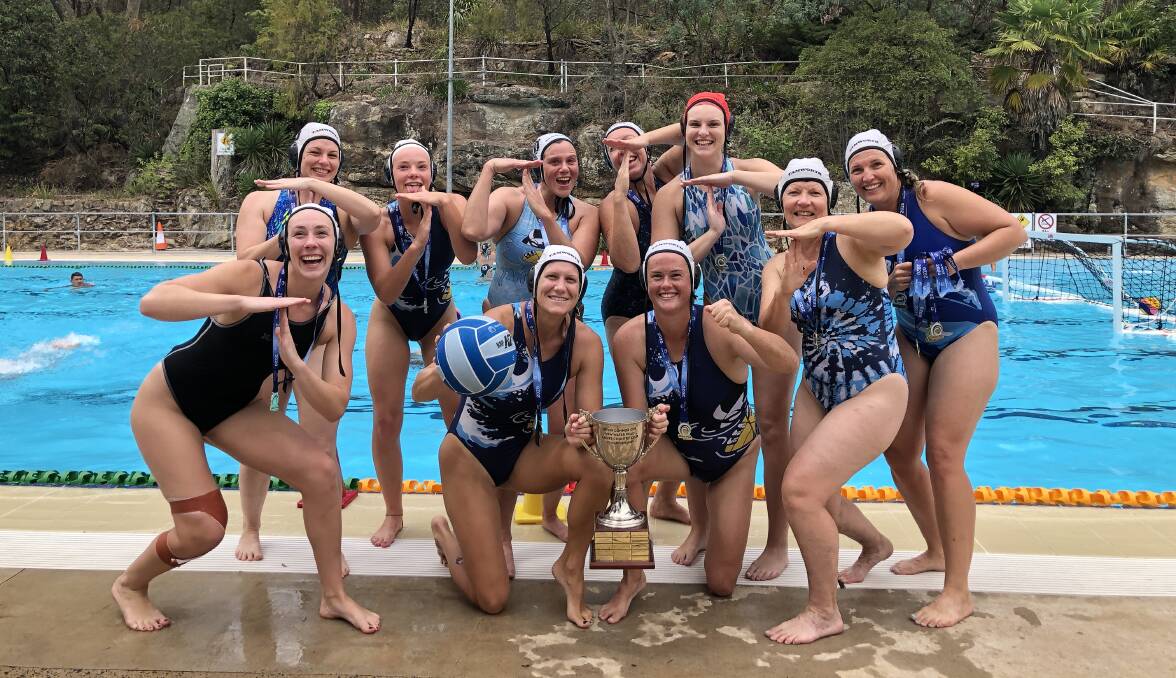 T is for Tamworth: The open women's water polo side created history for the local association on Monday. Photo: Supplied