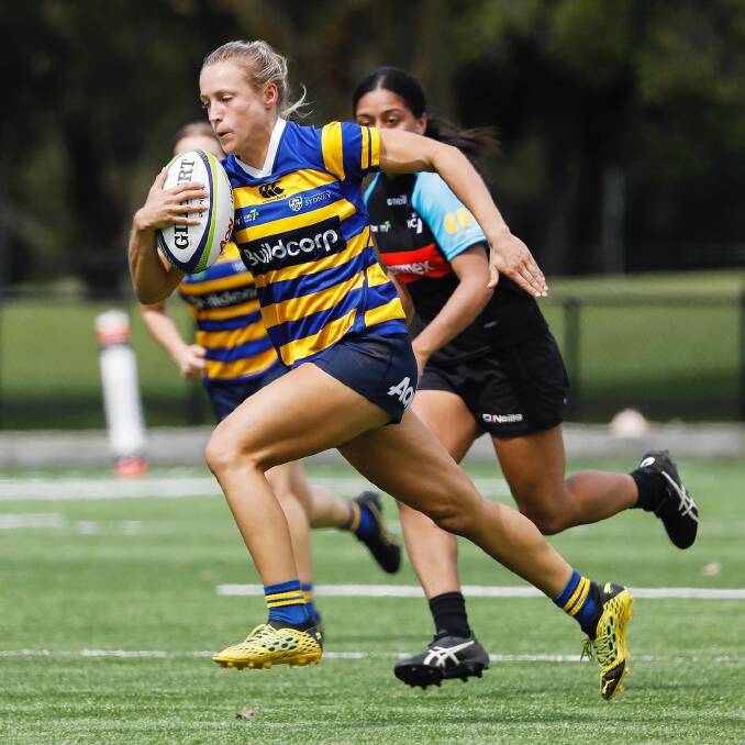 Nielsen's performance for Sydney Uni during the Uni 7s saw her invited to be part of the national development squad. Photo: Karen Watson.
