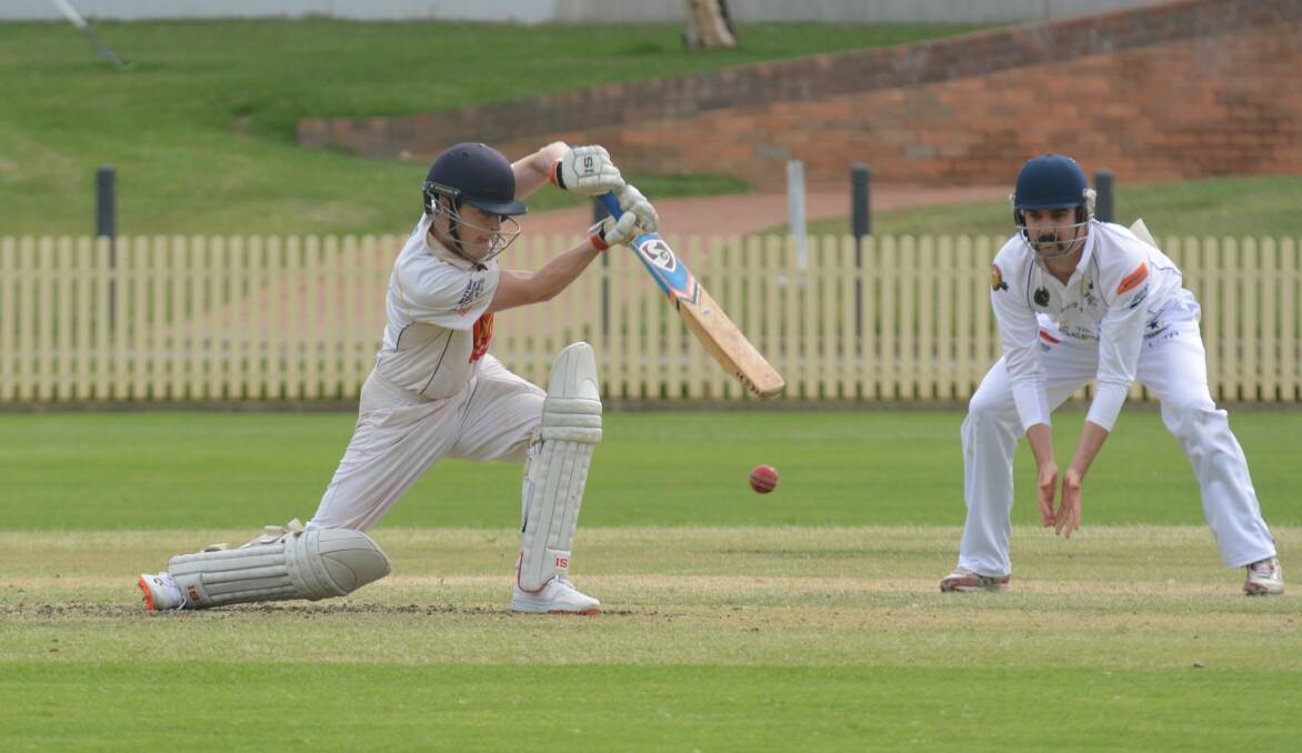 Solid: Richie O'Halloran was good for City in their second innings scoring 54. Photo: Samantha Newsam