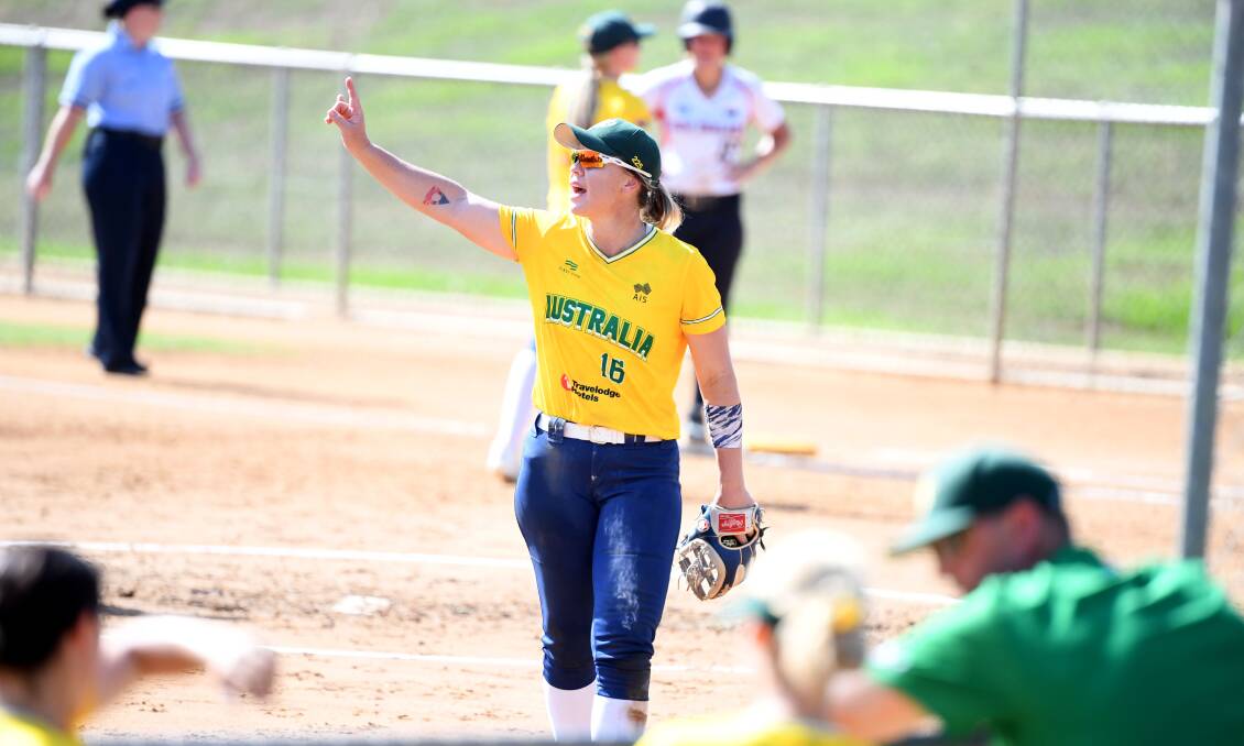"Really proud": Tamworth product and Aussie Spirit captain Stacey Porter has been one of the driving forces behind the new Indigenous designed supporter tops and training singlets. Photo: Softball Australia
