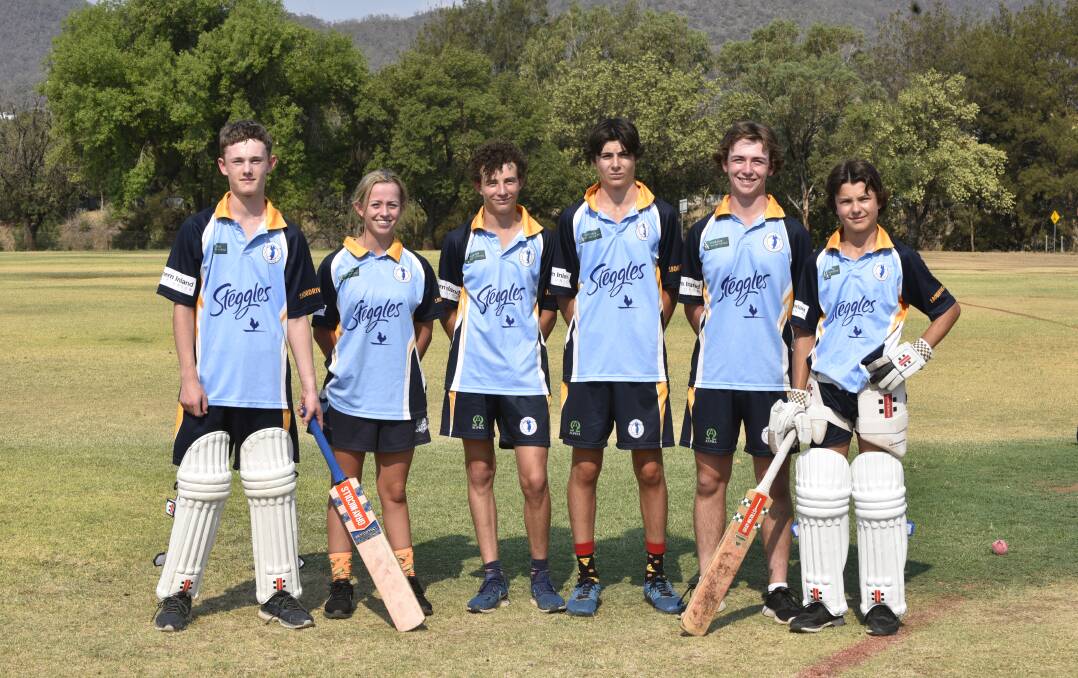 Exciting challenge: Stuart Brissett, Deni Baker, Will Doyle, Sam Anderson, Sam Murphy and Ben Chick will suit up for the Tamworth under-15s at this week's Walter Taylor Shield.