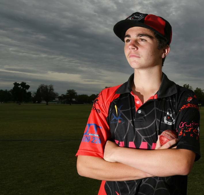 On the charge: Harry Lewington was one of the chief destroyers in Central North's Bradman Cup win over Western.