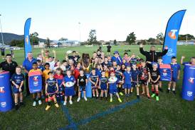 Around 50 youngsters participated in Friday's coaching clinic. Picture by Gareth Gardner