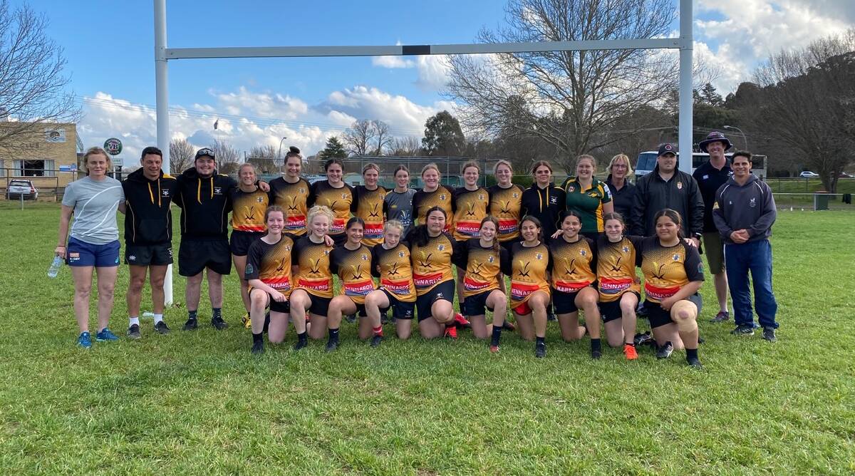 Learning experience: Pirate' junior girls and women's players ventured up to Walcha on Saturday for a combined development day. 