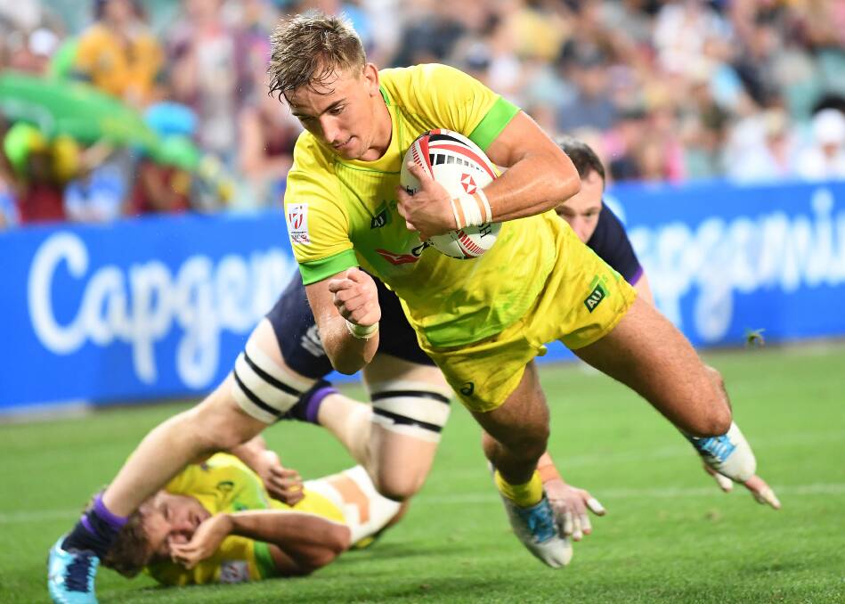 Ireland calling: Former Farrer, and Aussie Sevens, speedster John Porch has signed a two year deal with Connacht. Photo: AAP Image/David Moir