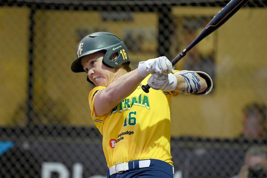 Batting on: Aussie Spirit captain and Tamworth native Stacey Porter has turned her focus to 2021 after the Olympics were officially postponed until next year. Photo: Softball Australia