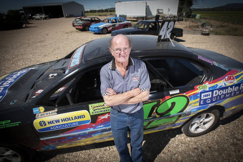 The need for speed: Gunnedah Motoring Enthusiasts' events secretary and Weeks of Speed committee member Geoff Hood is gearing up for a big month of activities. Photo: Peter Hardin 020322B010.