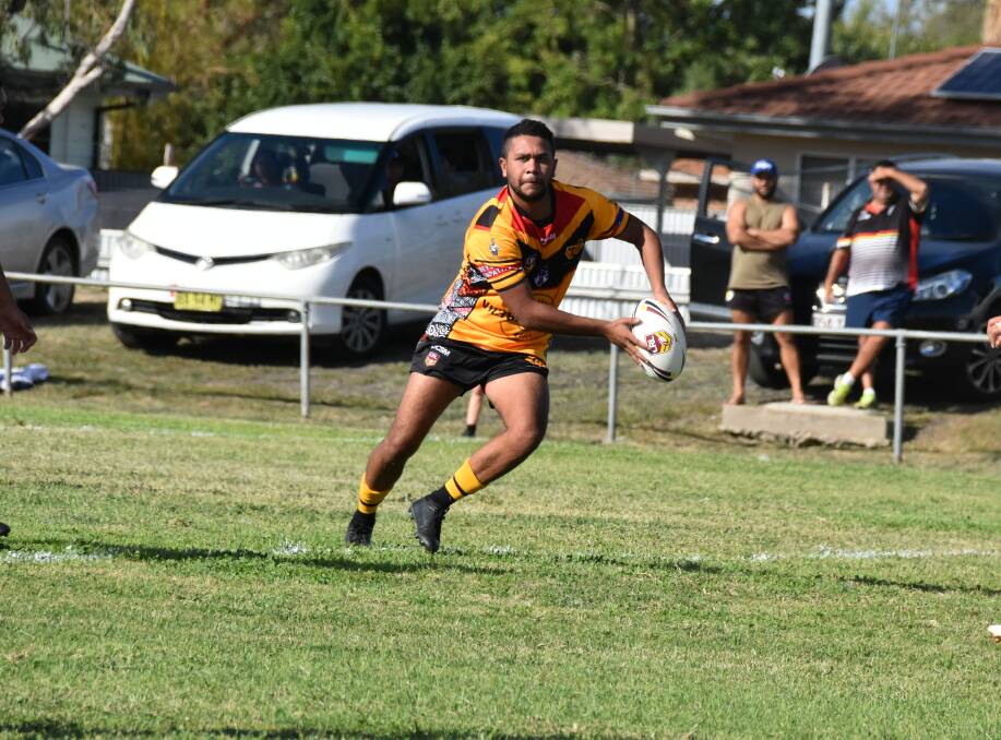 TEAM EFFORT: Zac Sampson and the Moree Boomerangs got an important win over the Narwan Eels on Saturday.