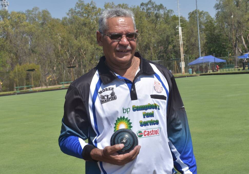 SINGLES CHAMP: Ray Dennison has won the 2019 A-grade singles title for the Moree Services Bowling Club.