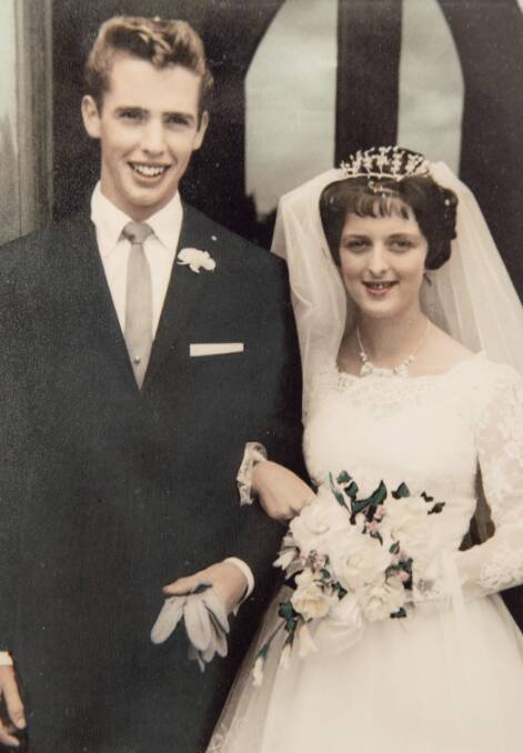 A LOOK BACK: Glen and Janice on their wedding day in 1960. Photo: supplied