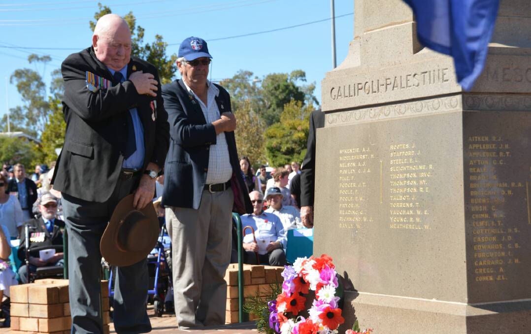 The main commemorative service in Gunnedah in 2019. Photo: Jessica Worboys