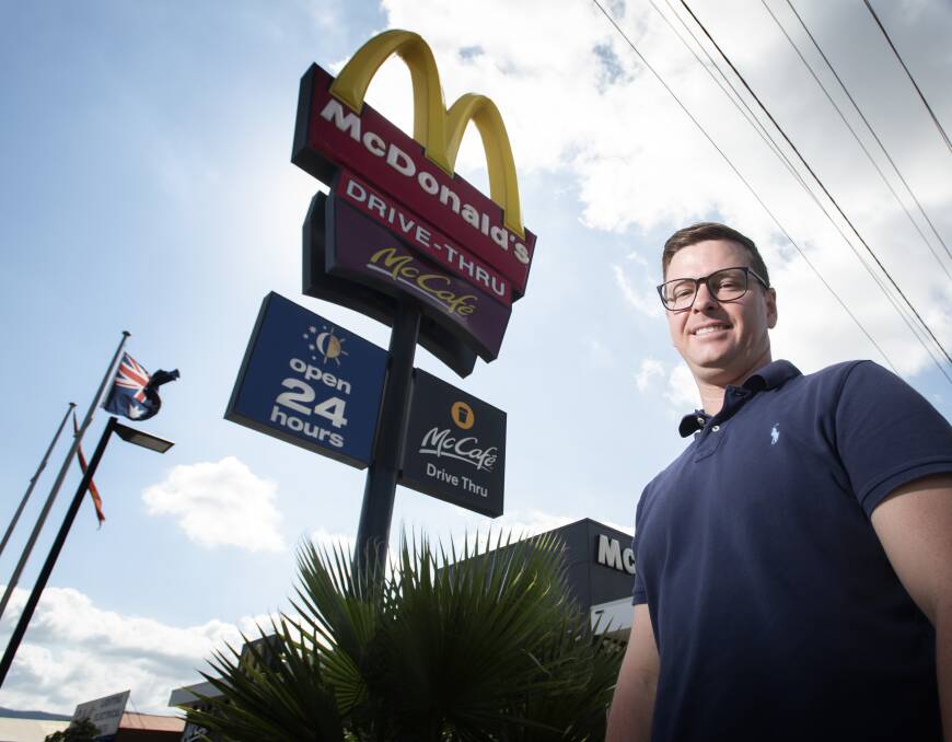 MACCAS MOGUL: Meet the man who owns the (soon to be) four Tamworth McDonald's restaurants, Adrian Sippel. Photo: Peter Hardin
