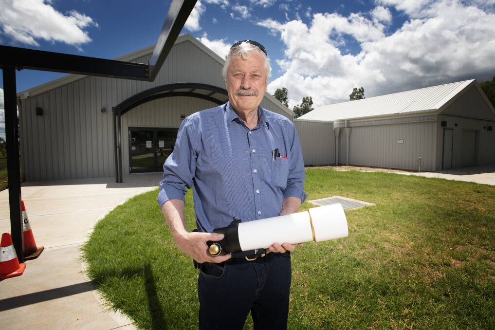 POSITIVE PLAN: Tamworth Astronomy Club president Garry Copper is pleased with the Victoria Park masterplan. Photo: Peter Hardin