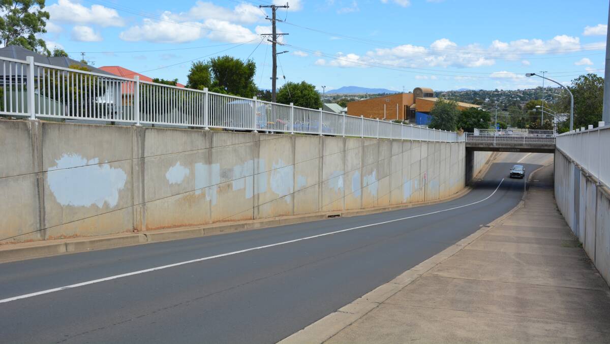 BLAND: The Murray Street underpass isn't the most exciting looking at the moment. Photo: Jessica Worboys