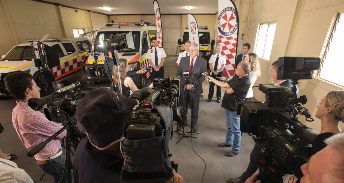 BIG NEWS: NSW Minister for Health Brad Hazzard announces the news on Tuesday. Photo: Peter Hardin