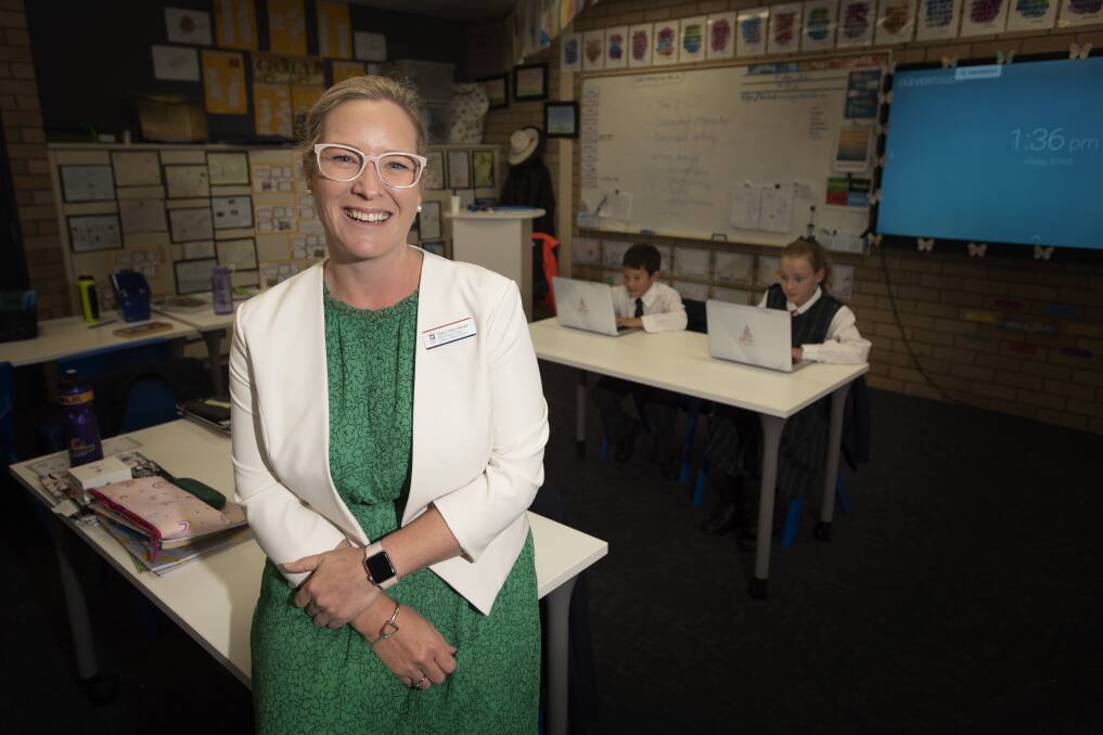 21ST CENTURY: Calrossy Anglican School's head of junior school Claire Dalziel is excited about NAPLAN online. Photo: Peter Hardin